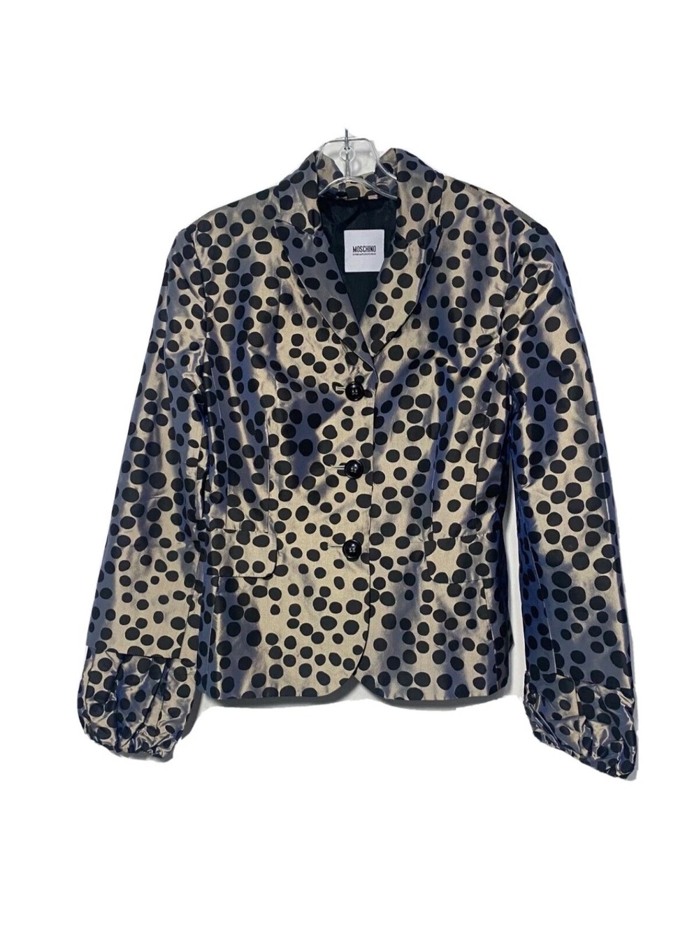 Moschino Vintage Polka Dot Blazer Jacket Size 10 US